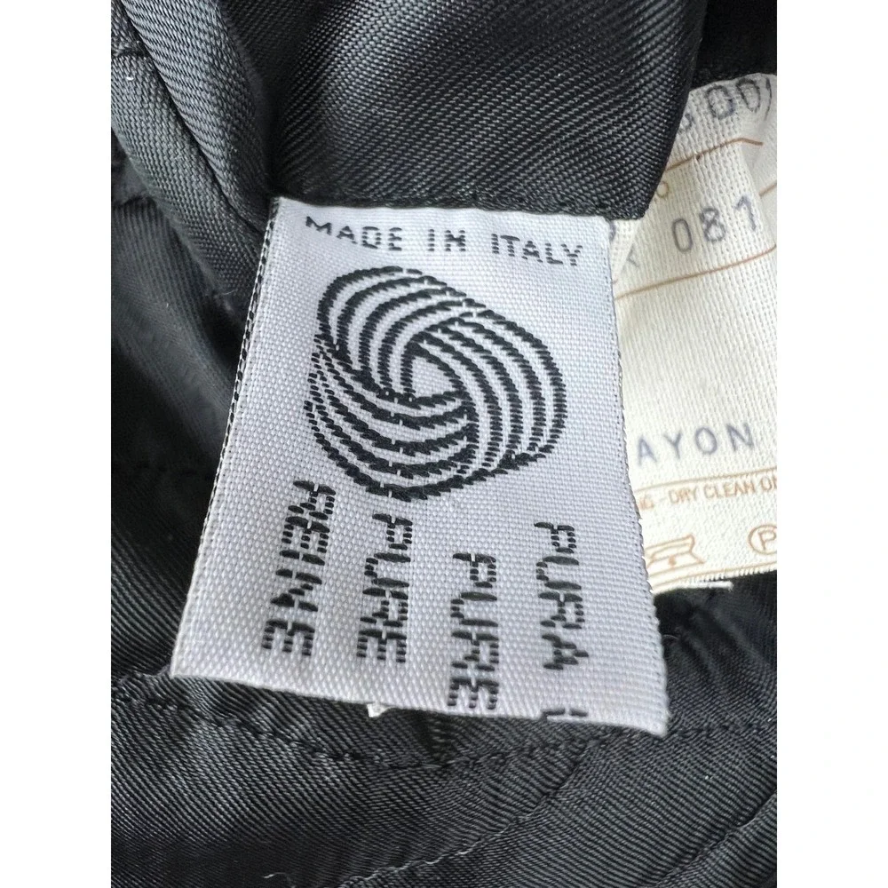 Pal Zileri Pull Blazer Mens 44 Black Wool 3 Button Sport Coat Made in Italy Good
